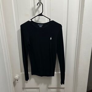 Ralph Lauren Black Crew Neck Top